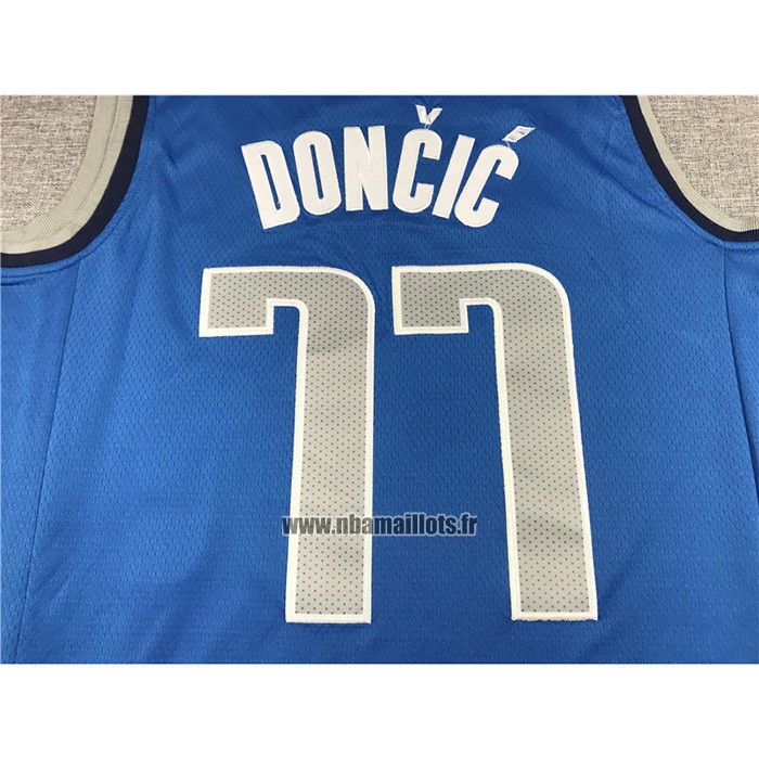 Maillot Dallas Mavericks Luka Doncic NO 77 Icon 2021 Bleu